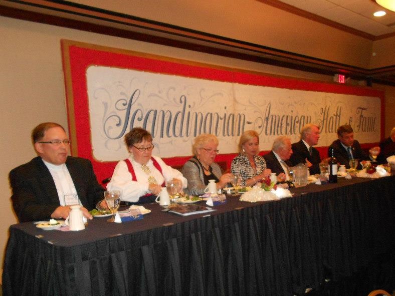 Lauraine attending Induction Banquet at Scandinavian-American Hall of Fame